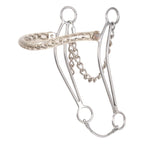 Classic Equine Carol Goostree Hackamore With Covered Chain Nosepiece, 8.75-Inch