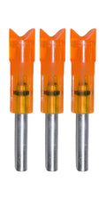 Lumenok 2219 Crescent Bolt End (3-Pack), Red