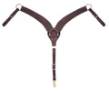 Weaver Leather Basin Cowboy Roper Breast Collar, Brown, Horse