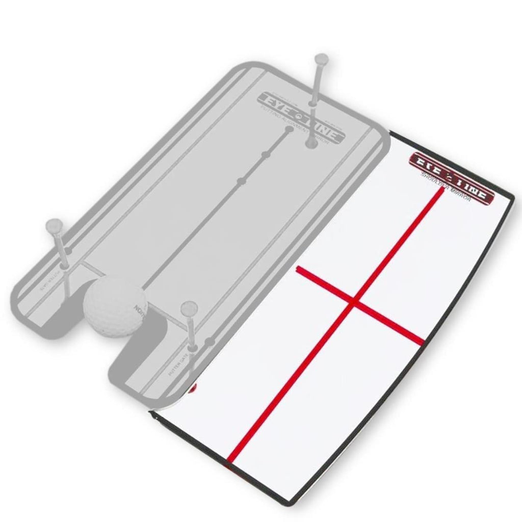 Eyeline Golf Small Putting Alignment Shoulder Mirror - Portable Aids To Improve Your Putting Setup, Eye Placement, Putter Face A