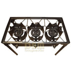 Ballington 3 Triple Burner Portable Outdoor Propane High Pressure Camp Stove With Stand