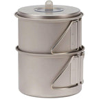Snow Peaks Titanium Mini Solo, Scs-0044Tr, Japanese Titanium, Ultralight And Compact For Camping And Backpacking, Made In Japan,
