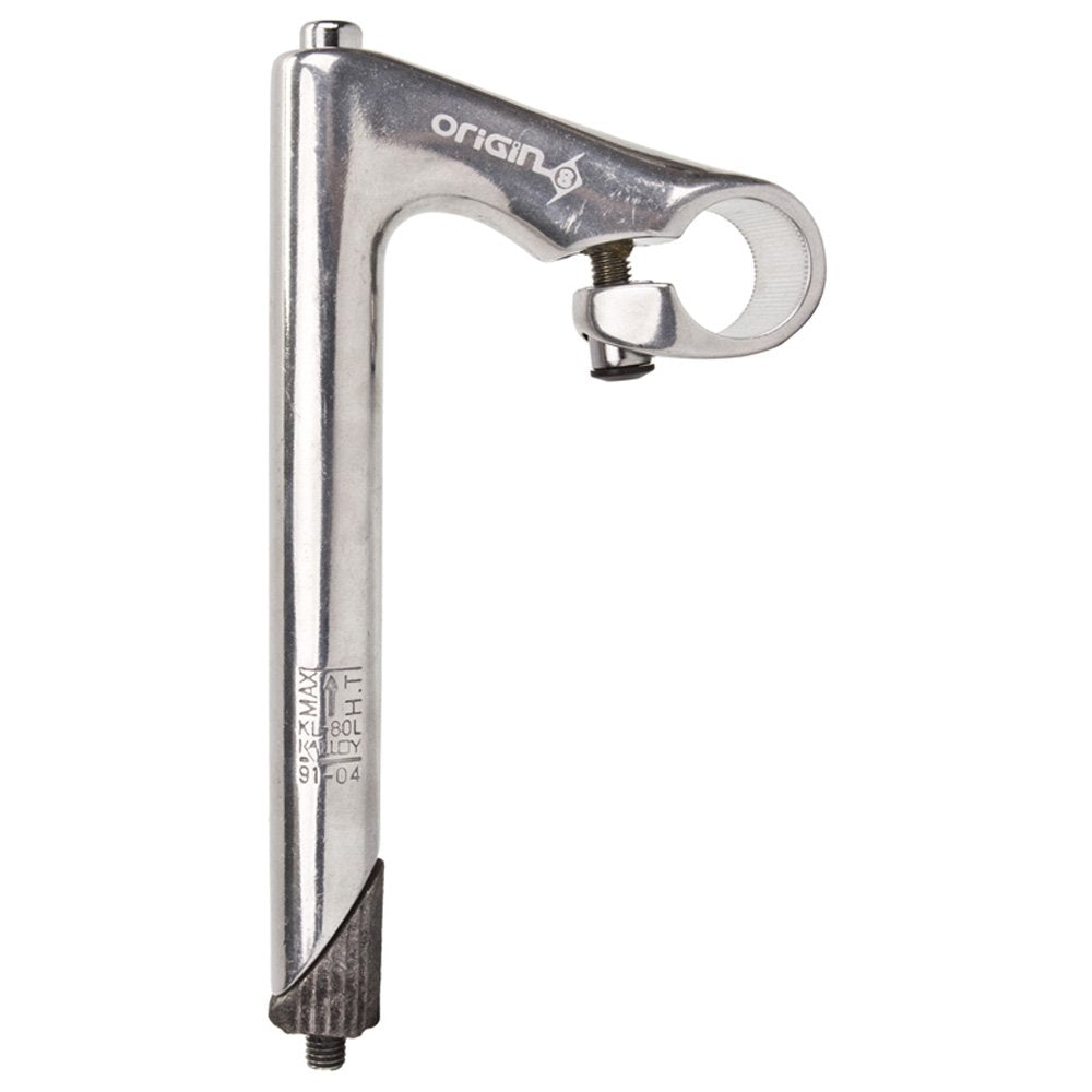 Origin8 Classique Sport Quill Stem, 180 X 80 X 25.4Mm, 1'' Fork Diameter, Silver