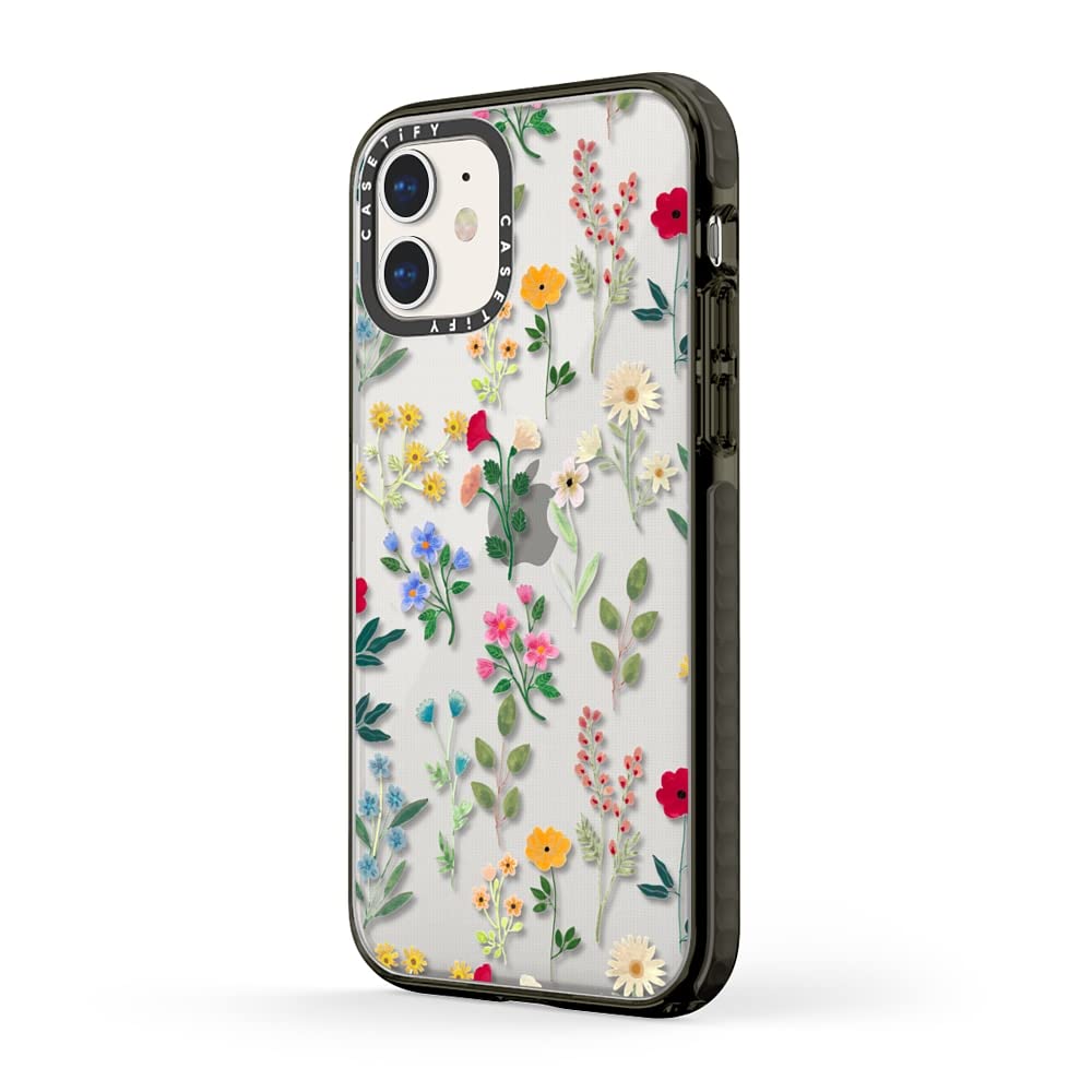 Casetify Impact Case For Iphone 11 - Spring Botanicals 2 - Clear Black