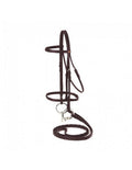 SilverFox Raised Snaffle Bridle Brown Pony