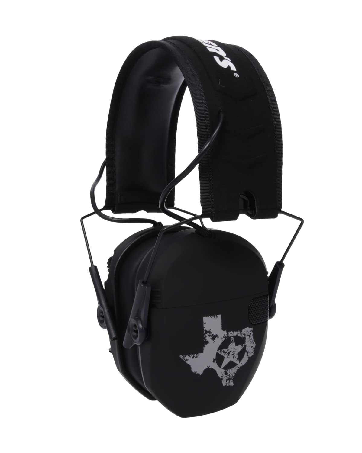 Walkers Razor Electronic Earmuffs -TEXAS EDITION, Black-texas (GWP-RSEM-TX)
