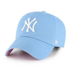 '47 New York Yankees Ballpark Clean Up Dad Hat Baseball Cap - Columbia Blue Columbia Blue, White, Pink One Size