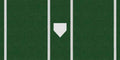 Trigon Sports Pro Baseball Turf Home Plate Mat, 6' X 12', Green