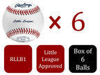 Rawlings | Little League Competition Grade Baseballs | Rllb1 | Youth/14U | Game/Practice Use | 6 Count