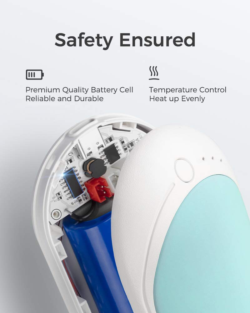 Ocoopa Hotpal Rechargeable Hand Warmer, 5200Mah Electric Handwarmer,Portable Pocket Heater, Heat Therapy Great For Raynauds, Hun