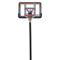 Lifetime 1008 Adjustable In-Ground Basketball Hoop, 44-Inch Backboard, Red/White/Blue