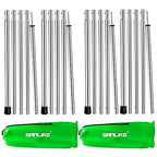 San Like Camping Tent Tarp Poles Set For Canopy Awning Shelter Backpacking Hiking - Telescopic Adjustable Length Tent Sunshade S