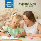 2 Pack Dry Erase Number Line Board 4Ax12A Inch Lapboard Double Sided White Board Featuring 0-10 Number Line On One Side 0-20 On
