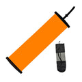 SNAPPSY Slide Board Balance Mat with End Stop for Working Out Skiing Roller Skating Orange
