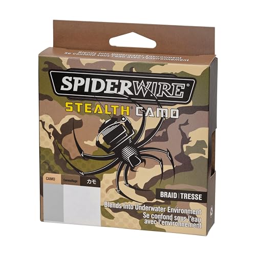 Spiderwire Berkley Prospec Chrome 100% Fluoro Leader, Camo, 15Lb | 6.8Kg, 125Yd | 114M Fishing Line, Suitable For Saltwater Envi
