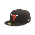 New Era NBA Chicago Bulls Mens Official 59FIFTY Fitted Cap, 7.875, Black