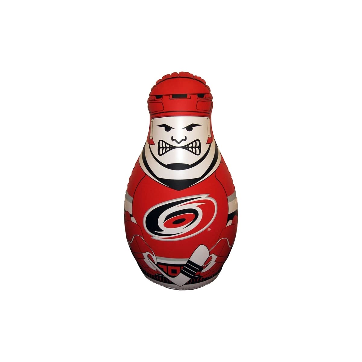 Fremont Die NHL Carolina Hurricanes Bop Bag Inflatable Checking Buddy Punching Bag, Standard: 40 Tall, Team Colors