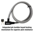 Master Lock Cable Lock, Keyed Bike Lock, 6 Ft. Long, 8155D