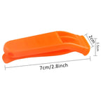 Augsun 20 Pcs Safety Whistle Marine Whistle Plastic Whistles With Lanyard For Emergency