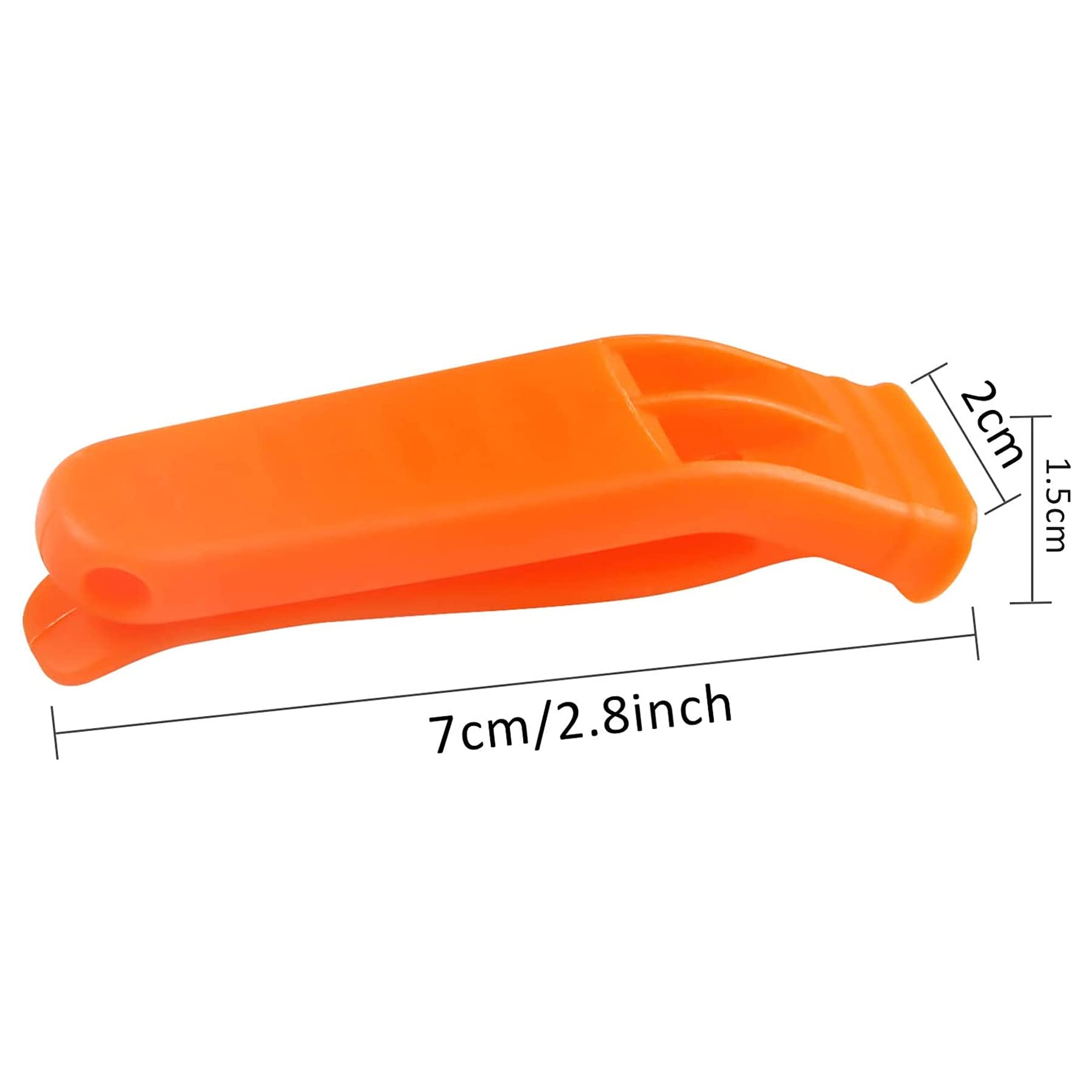 Augsun 20 Pcs Safety Whistle Marine Whistle Plastic Whistles With Lanyard For Emergency