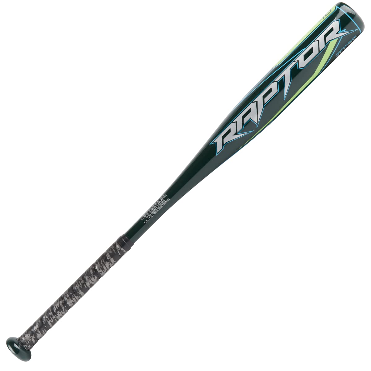 Rawlings | RAPTOR Baseball Bat | USA | -10 | 1 Pc. Aluminum | Dark Green | 30 inch