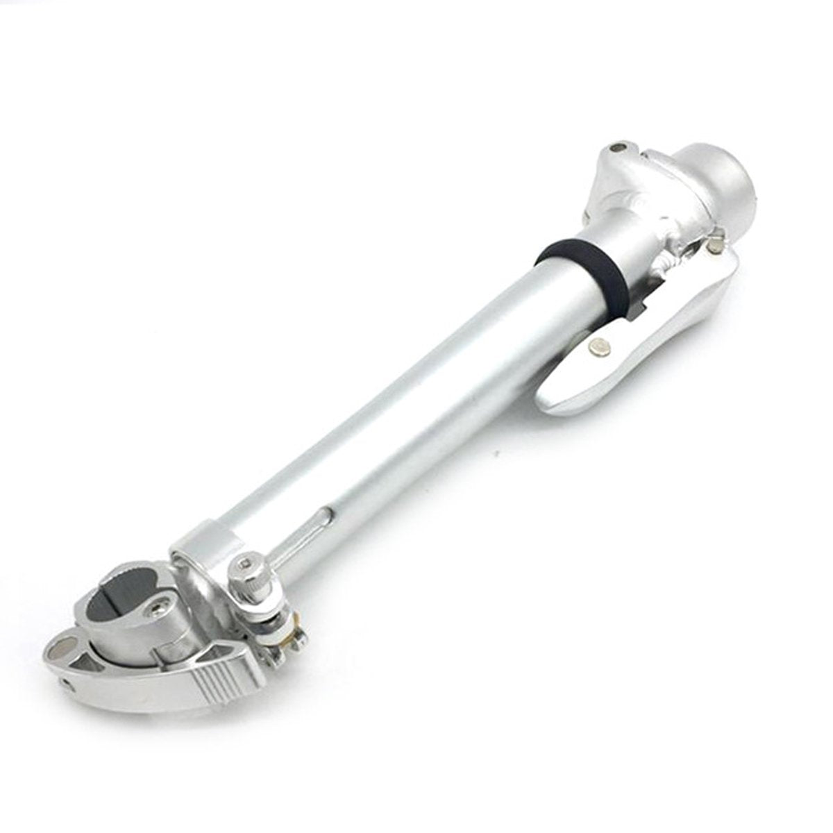 Senqi Folding Bike Stem Quick-Release Aluminum Alloy Adjustable Stem Without Teeth Bsz002 25.4  28.6  460Mm(Silver)