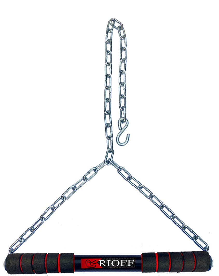 Rioff Pull Up Chain for Home, Height Increase Pull Up Bar for ChinUps Hanging Rod for Home/Gym Use for Men Kids Boys Adults Fitt
