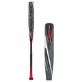 Rawlings Quatro Pro 2022 BBCOR 2 5/8 2 Piece Composite Baseball Bat Drop -3, Black/Grey/Red, 32/22oz