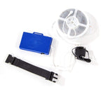 Skywalker Trampolines Pre-Packaged 12 Ft. Round Dual Lime/Blue Lighted Spring Pad (Pk5117)