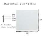Banltre 32 Pieces 6 Mil Transparency Blank Template Material Stencils Mylar For Cutting Paper Clear Sheet 12 A 12 Inch (32-6 Mil