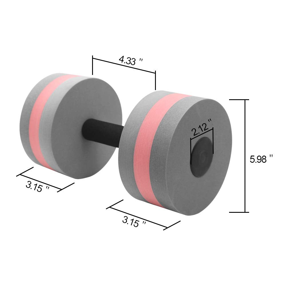 Kxuhivc Water Dumbbells Aquatic Exercise Dumbells Water Aerobics Workouts 2Pcs Foam Barbells Hand Bars Pool Resistance For Men W
