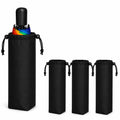 Edrak Wet Universal Fit Folding Umbrella Cover Bag | Waterproof Compact Umbrella Storage Pouch With Drawstring Handle | Fits Min