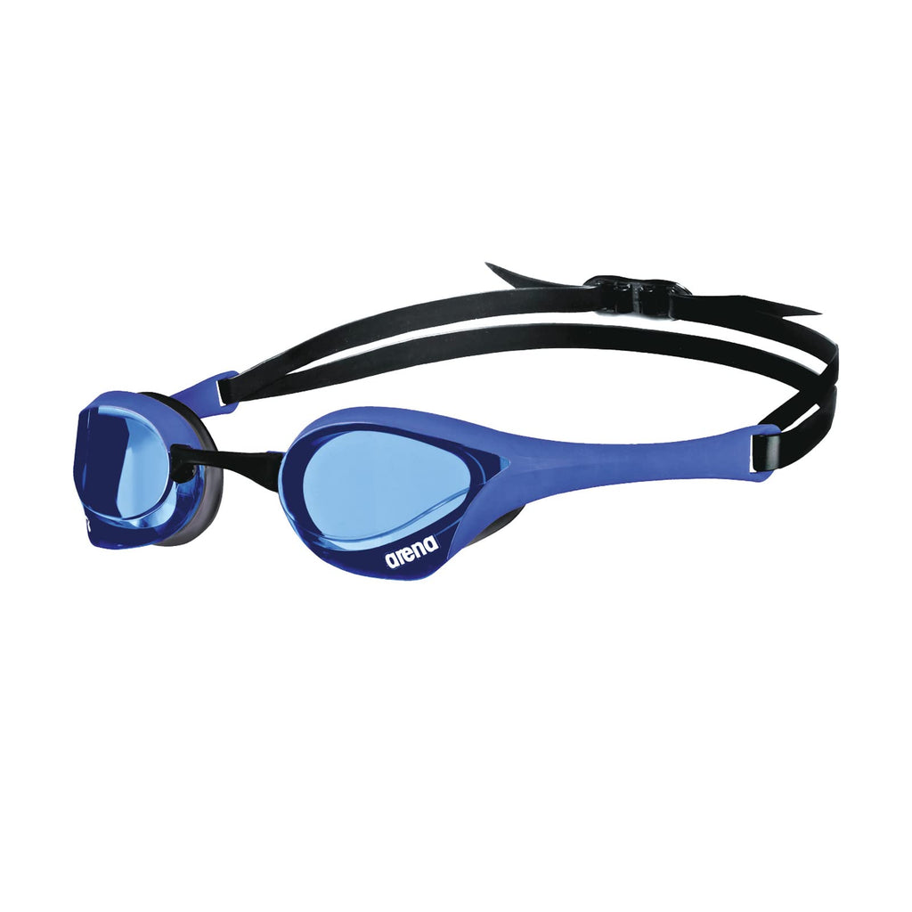 Arena Cobra Ultra Swipe Racing Swim Goggles For Men And Women, Non-Mirror Lens, Anti-Fog, Uv Protection, Blueblueblack