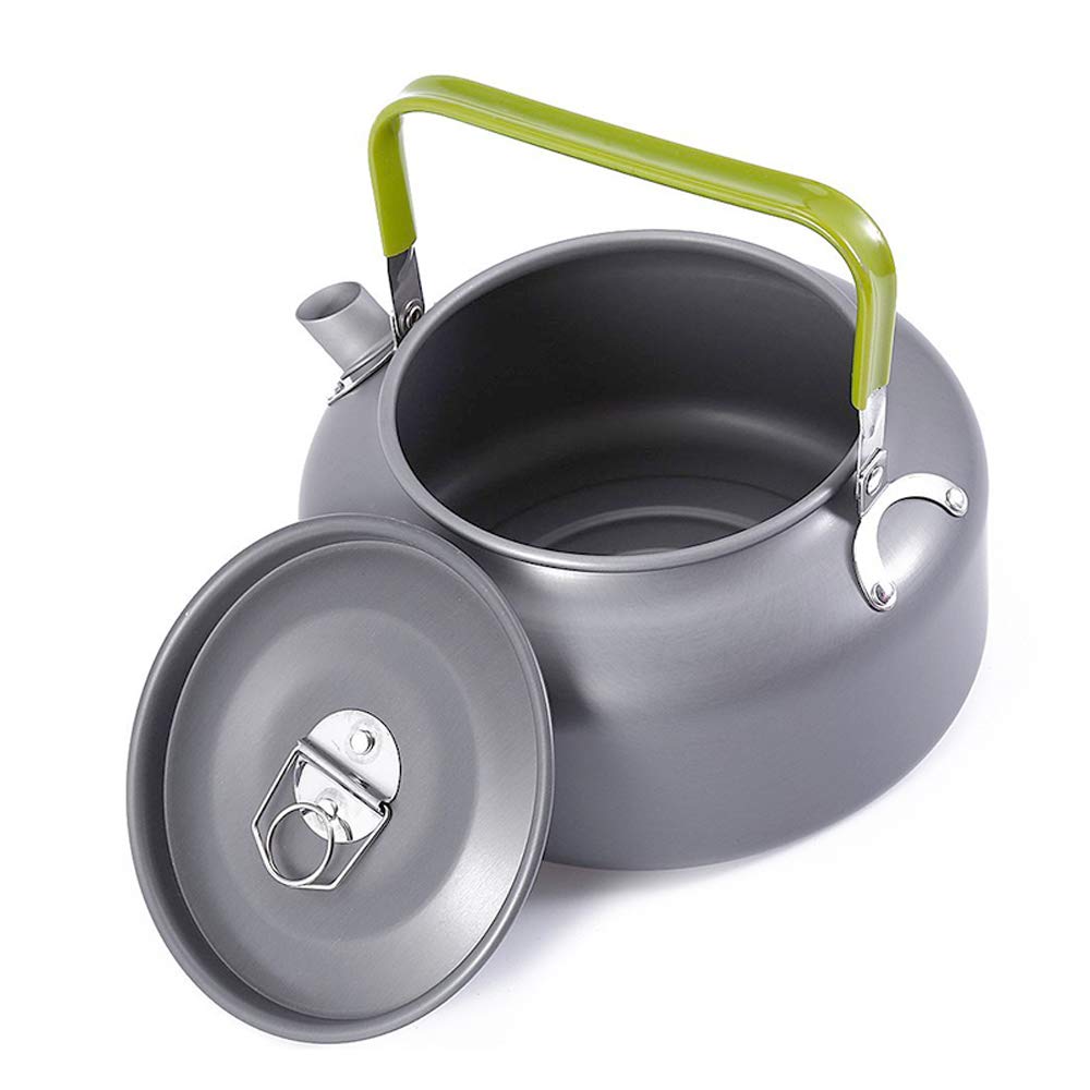 Docooler Camping Kettle - 1.2L Portable Ultra-Light Outdoor Hiking Camping Picnic Water Kettle, Teapot, Coffee Pot - Compact, Qu