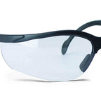 Walker'S Sport High-Grade Polycarbonate Lenses Half Frame Soft Rubber Nose Piece Adjustable Safety Shooting Glasses, Clear