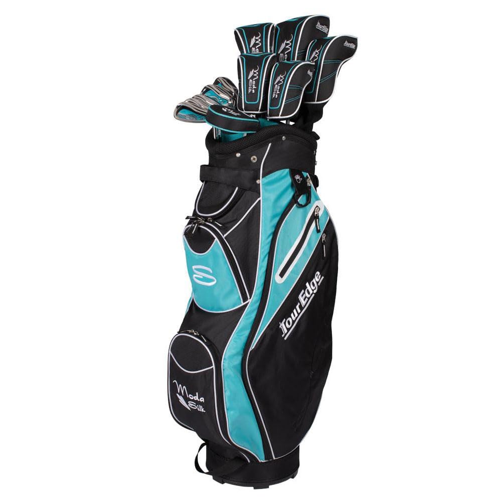 Tour Edge Moda Silk Womens Golf Set-Black-Lt Blue-Rh, Regular (Sjsrgl11.B)