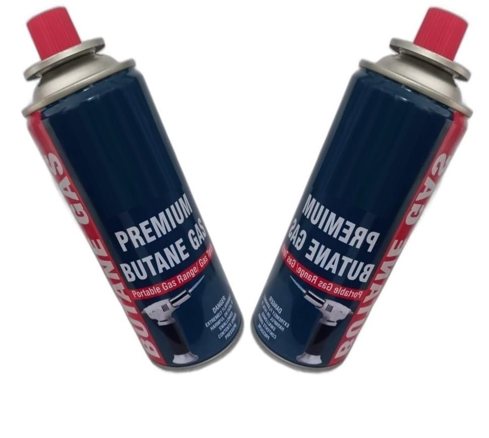 Gadget DealsPack Of 2225G Each Camping Gas Cylinder  Butane Gas Can  Butane Gas |For Camping Stove High Pressure Butane Ga