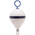 Polyform Mooring Buoy W/Iron 17 Diameter - White Blue Stripe