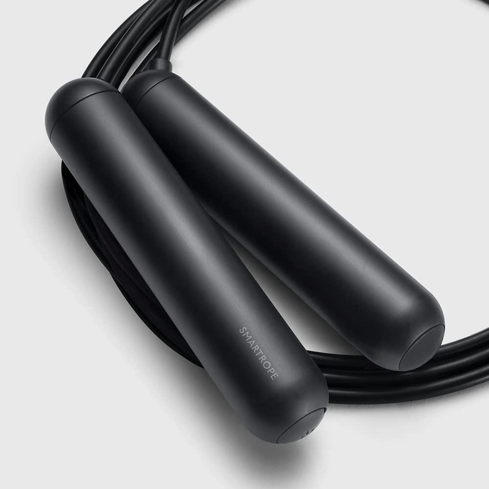 [Tangram Factory] Smart Rope - Led Embedded Jump Rope (Black, Medium)