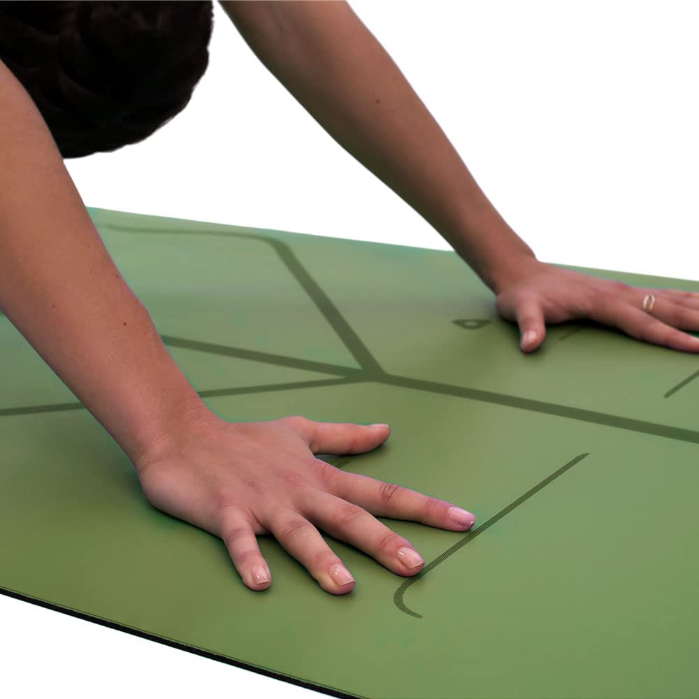 Liforme Travel Yoga Mat - Free Yoga Bag, Patented Alignment System, Warrior-Like Grip, Non-Slip, Eco-Friendly And Biodegradable,
