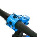 Tianeraus Bike Stem 45Mm Short Bicycle Stem Handlebar Riser Extender For Road Bike, Mountain Bike, Mtb, Bmx, Cycling (Blue)