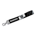 Rico Industries Nfl Football Las Vegas Raiders Standard Wrist Lanyard Key Chain, Cute Wristlet Strap Keychain Holder For Women M