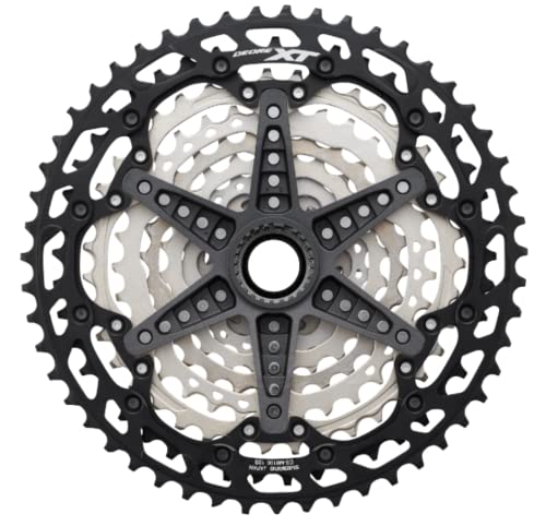 Shimano Xt Cs-M8100 Cassette - 12-Speed, 10-45T, Silver/Black, Mirco Spline