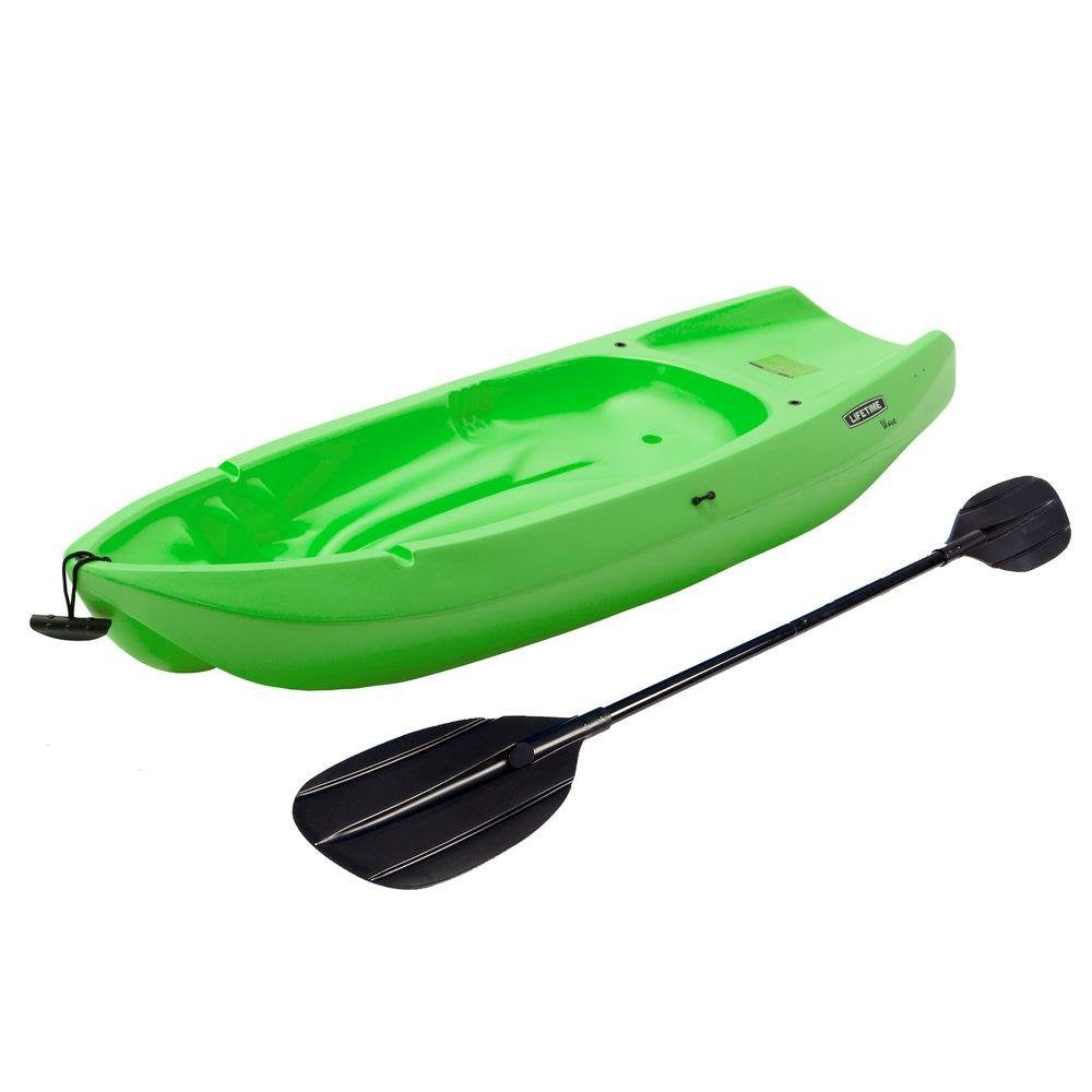 Lifetime Youth Wave Kayak With Paddle, 6 Feet, Green