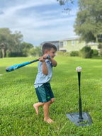 Tanner Jr. Batting Tee for Kids and Toddlers. Durable Youth T Ball Tee T Ball Stand with Easy Height Adjustments and Flexible Ru