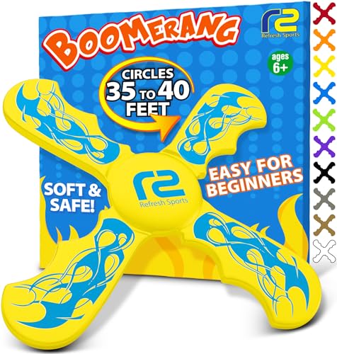 Kids Beach Toys & Beach Games - Ultimate Beach Boomerangs For Beaches - Fun Easter Basket Stuffers For Boys & Girls - Playdates 