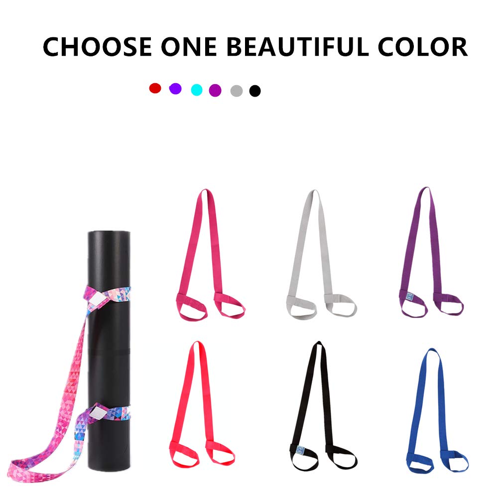 Yogaer Yoga Mat Carrier Strap, Adjustable Thick Straps Sling For Carrying Large Mats, Stretching Band
