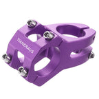 Tianeraus Bike Stem 45Mm Short Bicycle Stem Handlebar Riser Extender For Road Bike, Mountain Bike, Mtb, Bmx, Cycling (Purple)