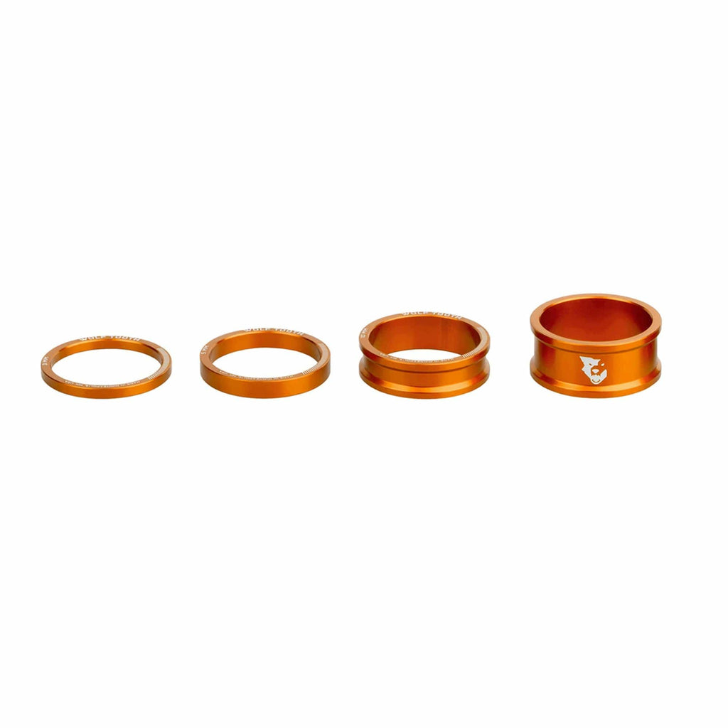 Wolf Tooth Precision Anodized Headset Spacers (Blue, 3, 5, 10, & 15Mm)