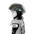 Krash Techno Geo Youth 8+ Mohawk Helmet, Techno Neo Geo Black (8042924)
